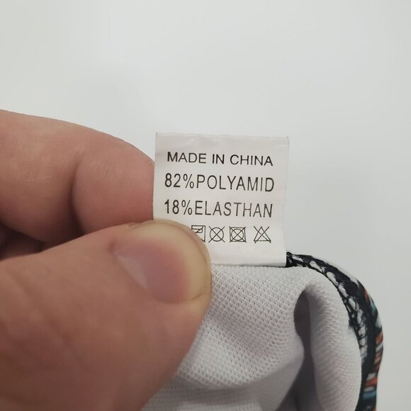 Unbranded Women's Multicolor Boho Paisley Peach Fold Over Waist Bikini Bottom XL - Picture 5 of 6